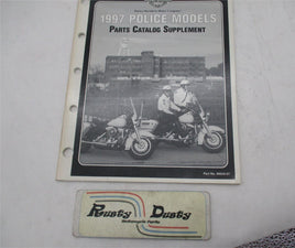 Harley Davidson Offcial Factory 1997 Police Parts Catalog Supplement 99545-97