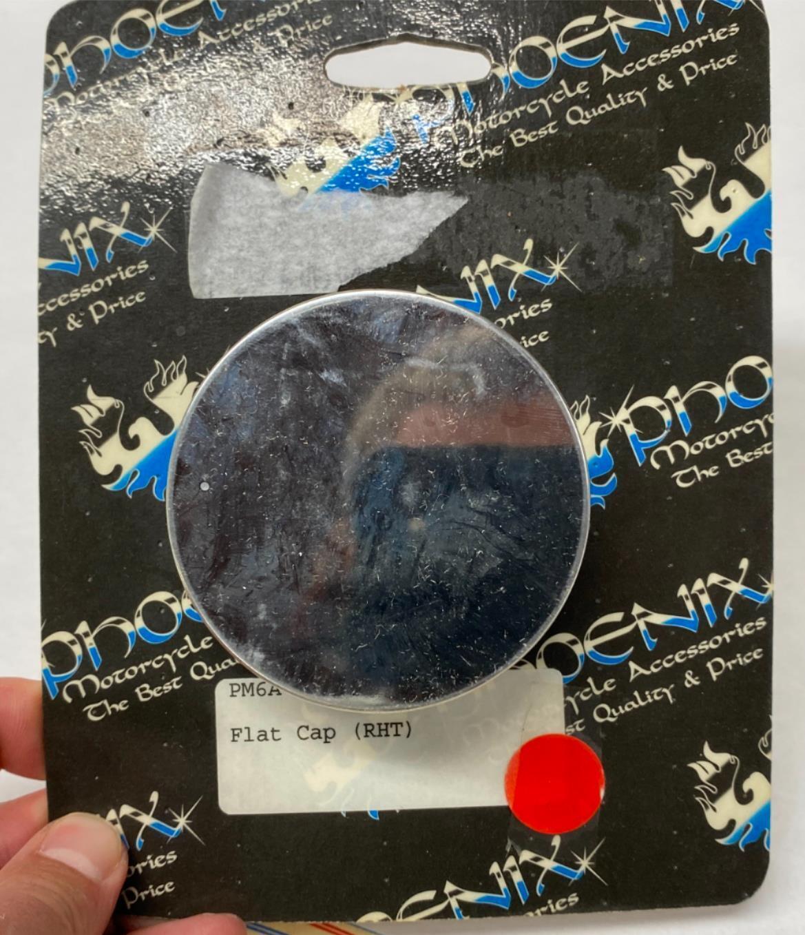 Phoenix Flat Gas Tank Cap Tank Cap Right Hand Harley Davidson