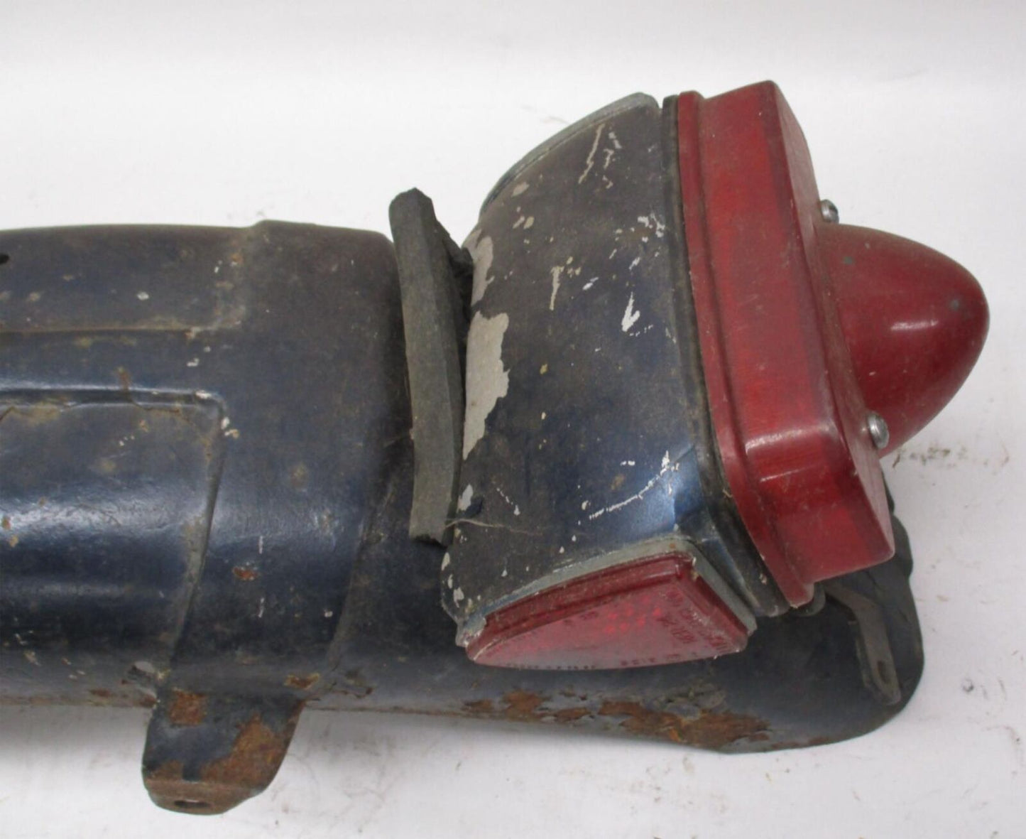 Triumph Rear Fender Blue w/ Lucas England Taillight 6"