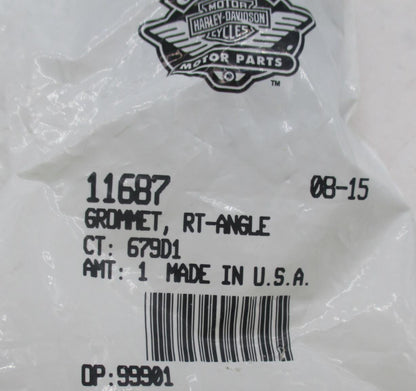 Harley Davidson Genuine NOS Right Angle Rubber Grommet 11687