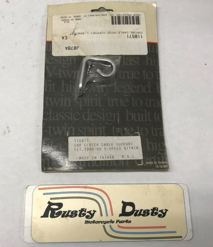 Chrome Harley Big Twin 5-Speed Clutch Cable Support 110571