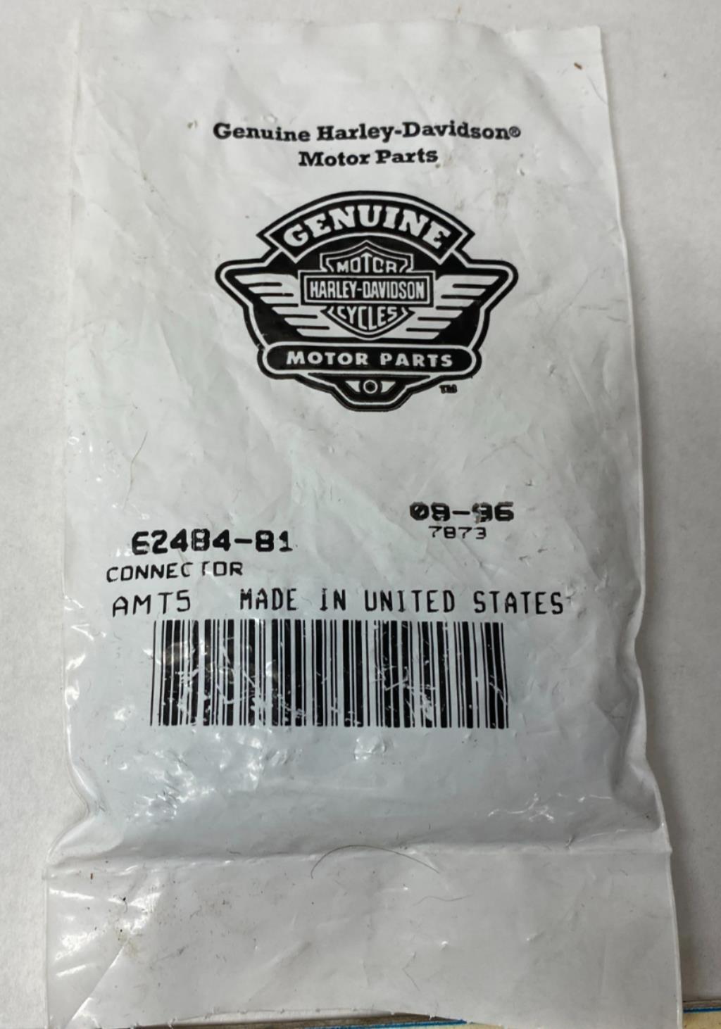 Harley Davidson Genuine Set of (5) Oil Line Connector 62484-81