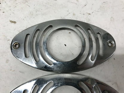 Harley Davidson Turn Signal Blinker slotted Turn Signal Covers Chrome