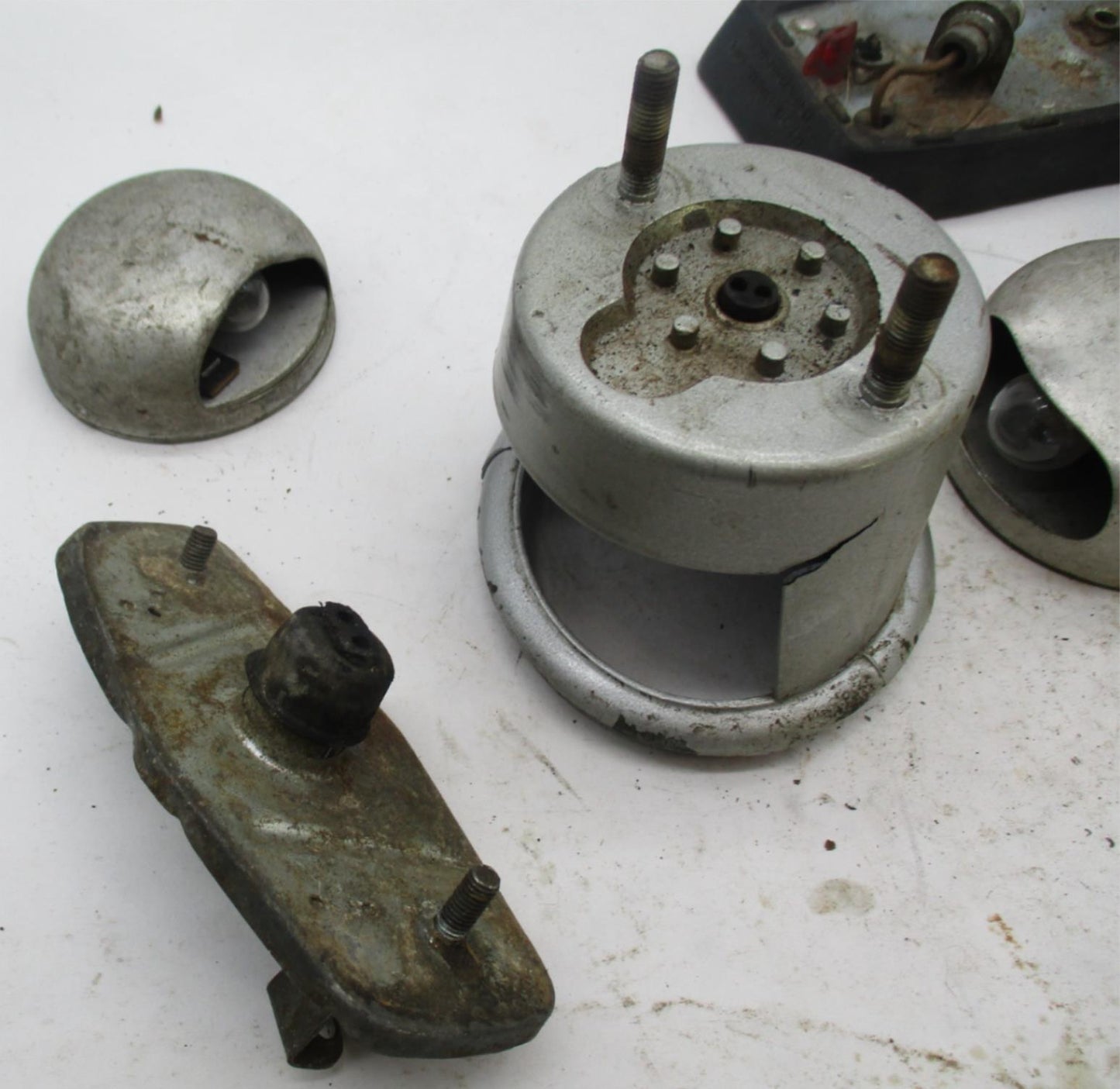 Mixed Lot of Vintage Motorcycle Binelli MotoGuzzi Jawa Lighting Backing Parts