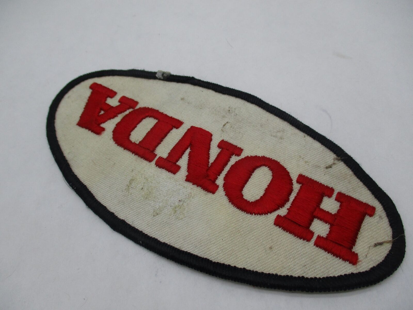 Vintage Honda Motorcycle Oval Patch 6" x 3"