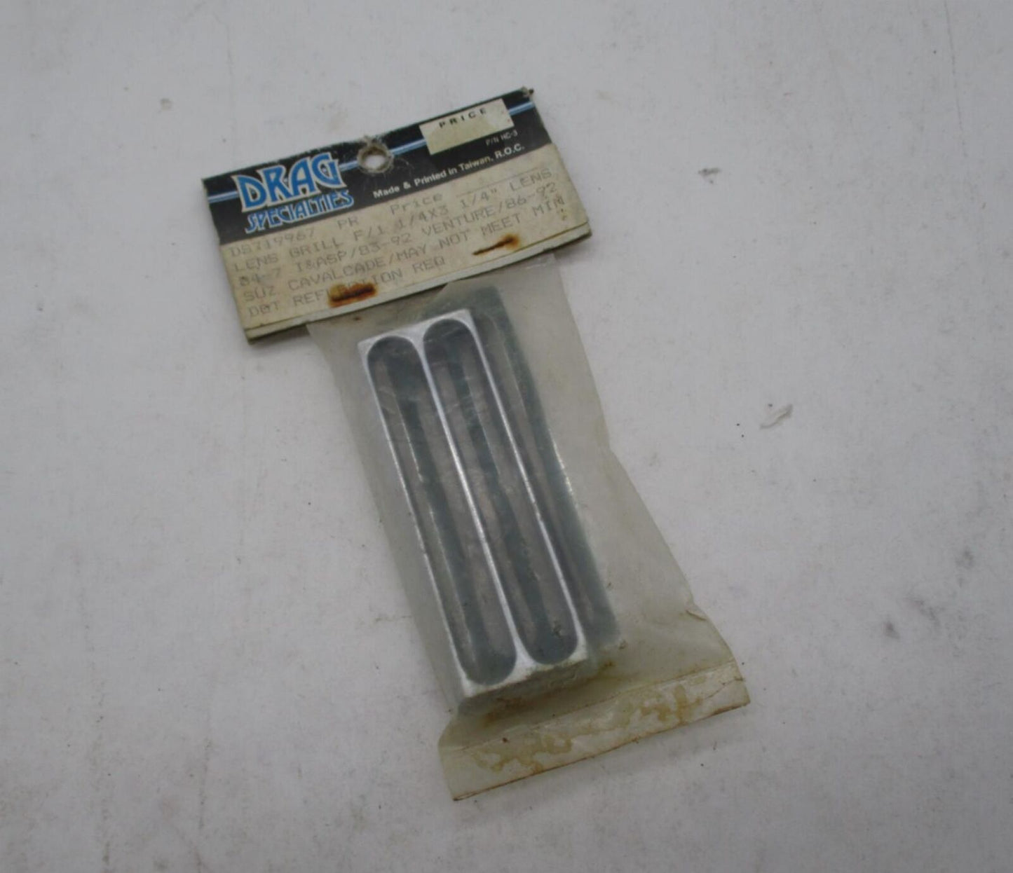 Drag Specialties Lens Grill 1 1/4" x 3 1/4" Yamaha Venture Suzuki Honda GL1800