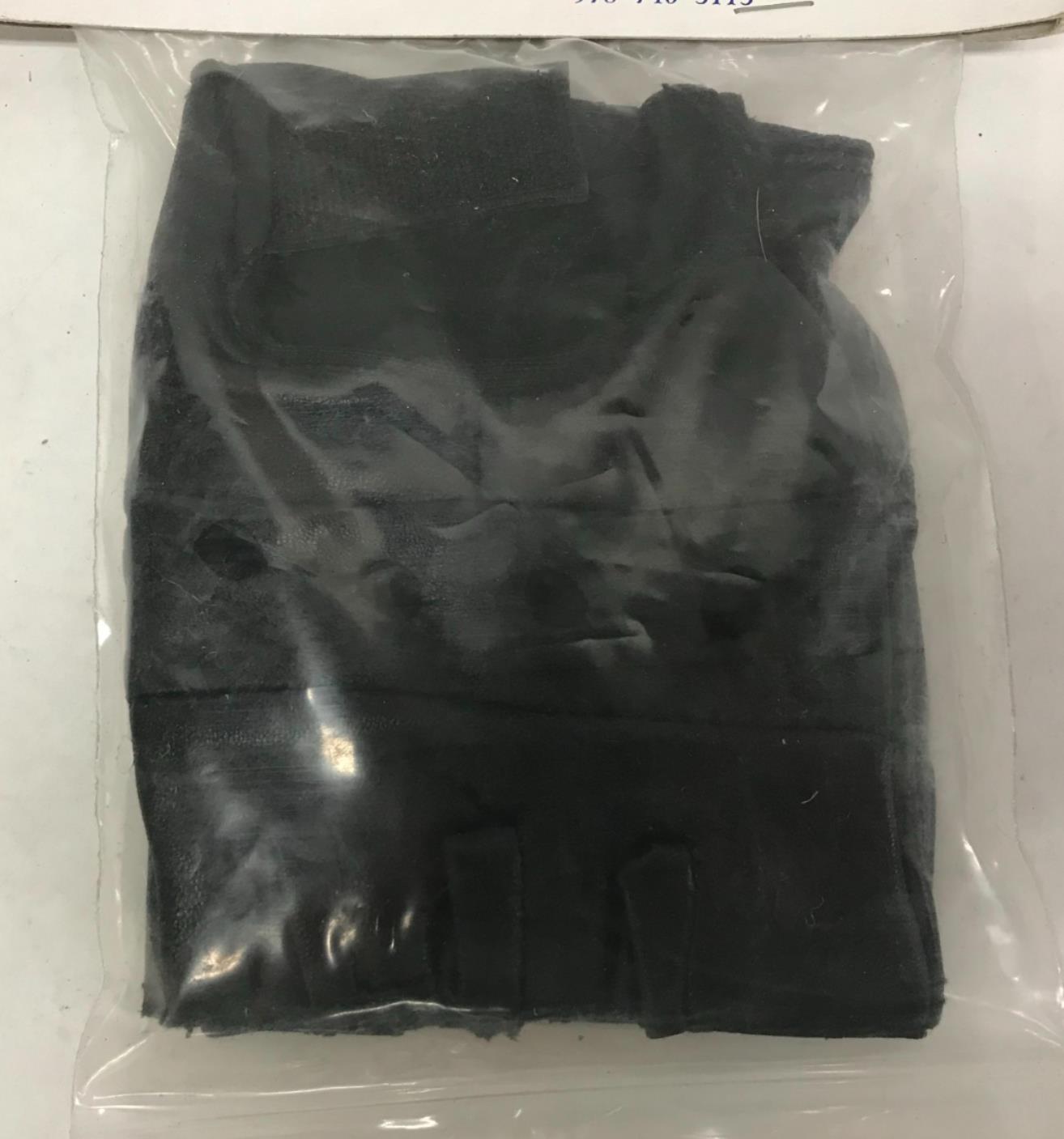 Kerr Leathers Fingerless Motorcycle Riding Protective Gloves (L) Size Large