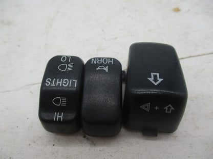 Lot of 3 Harley Davidson Handlebar Switch Assembly Buttons Black