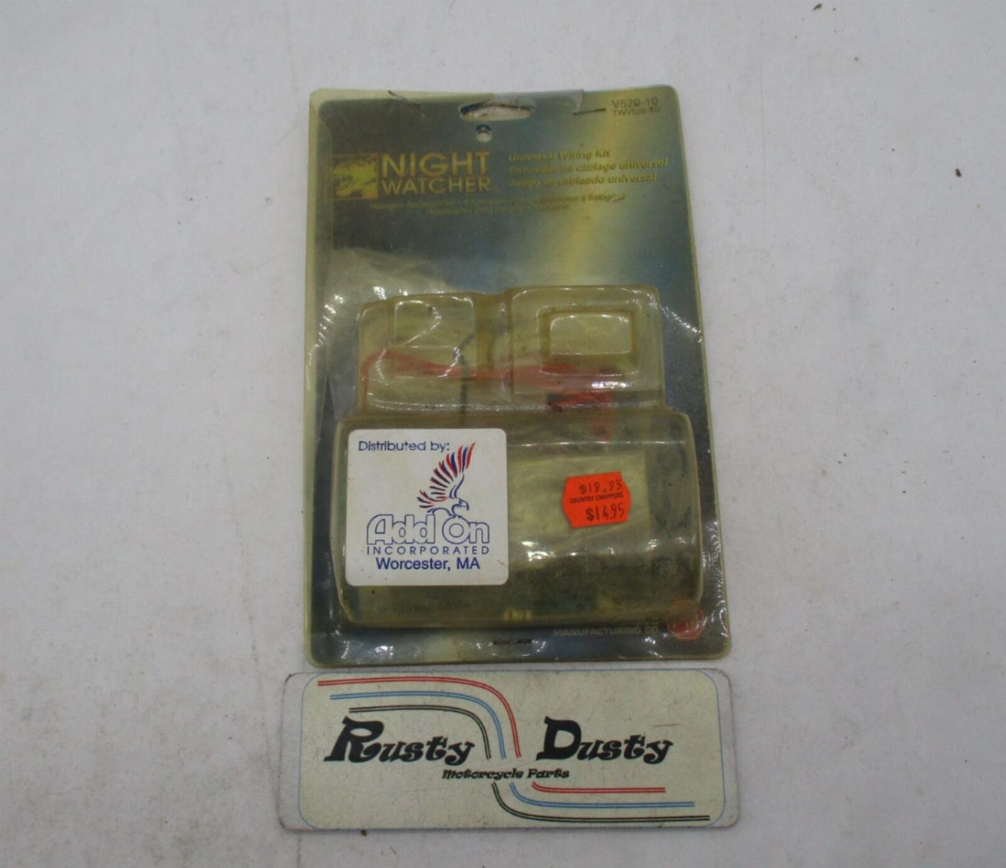 Add On Inc Night Watcher Universal Motorcycle Wiring Kit V520-10