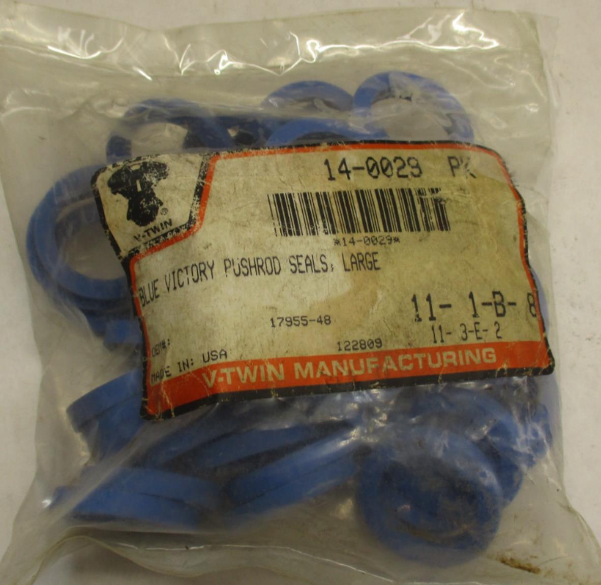 Lot of (46) V-Twin 14-0029 Harley Large Blue Victory Pushrod Seals 17955-48