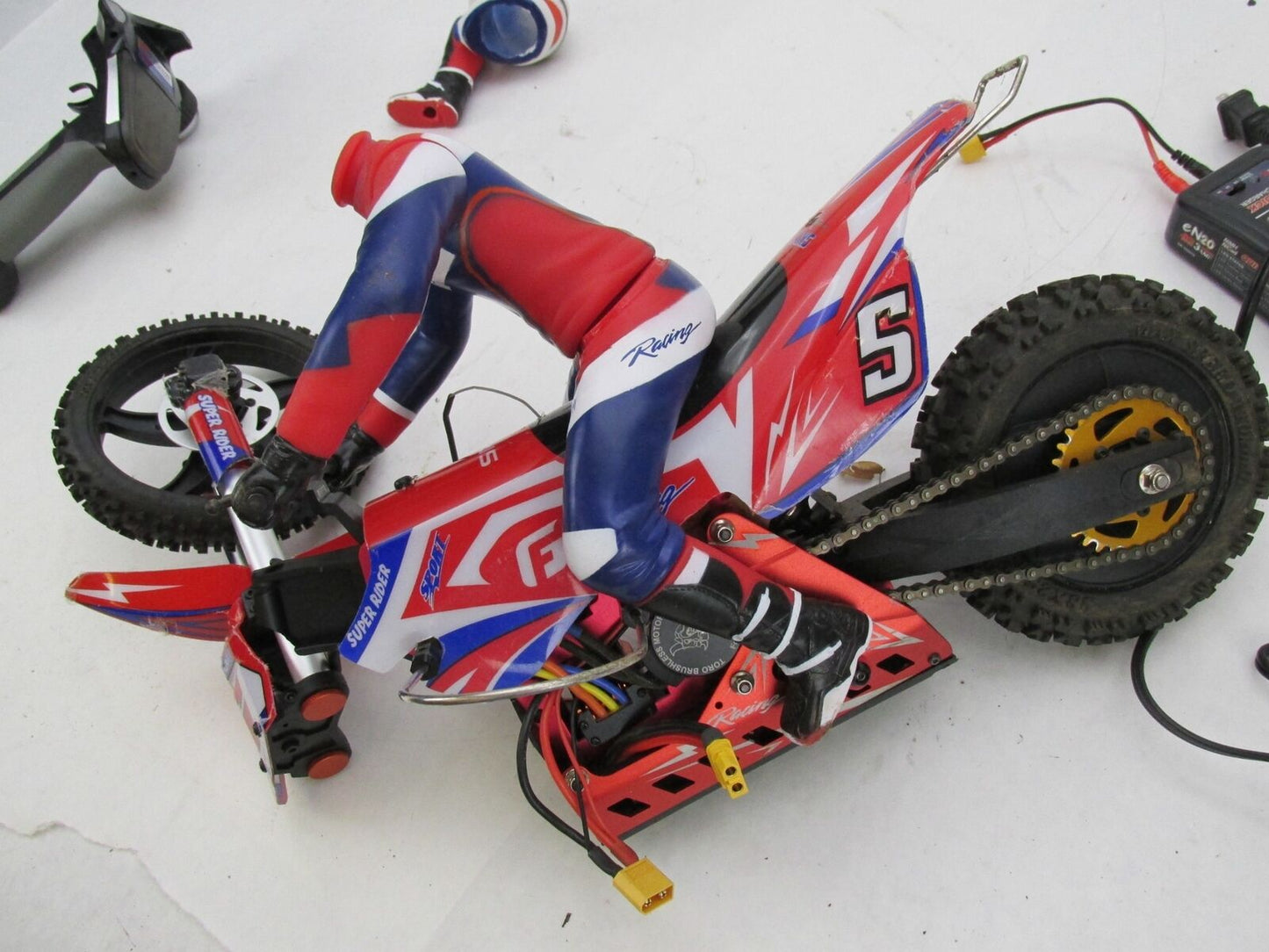 Sky RC Remote Control SR5 Dirt Bike 1/4 Scale Brushless Used for Repair