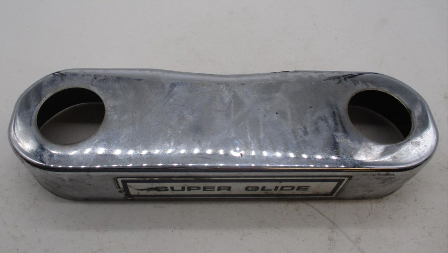 Harley Davidson Super Glide Triple Tree Fork Chrome Upper Cover