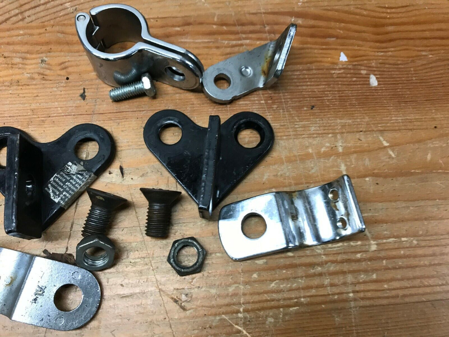 Lot of OEM Harley-Davidson Highway Peg Mounts Foot Peg Passenger clamps Hardware
