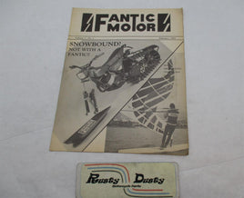 Vintage Original Fantic Motor 1982 Dealership Newsletter