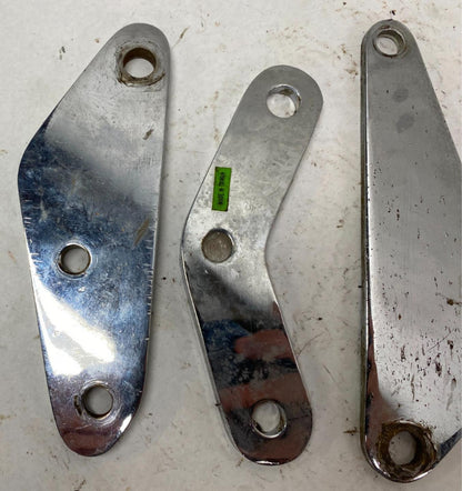 Harley Lot of Chrome Foot Forward Mid Control Mounting Plates Brackets
