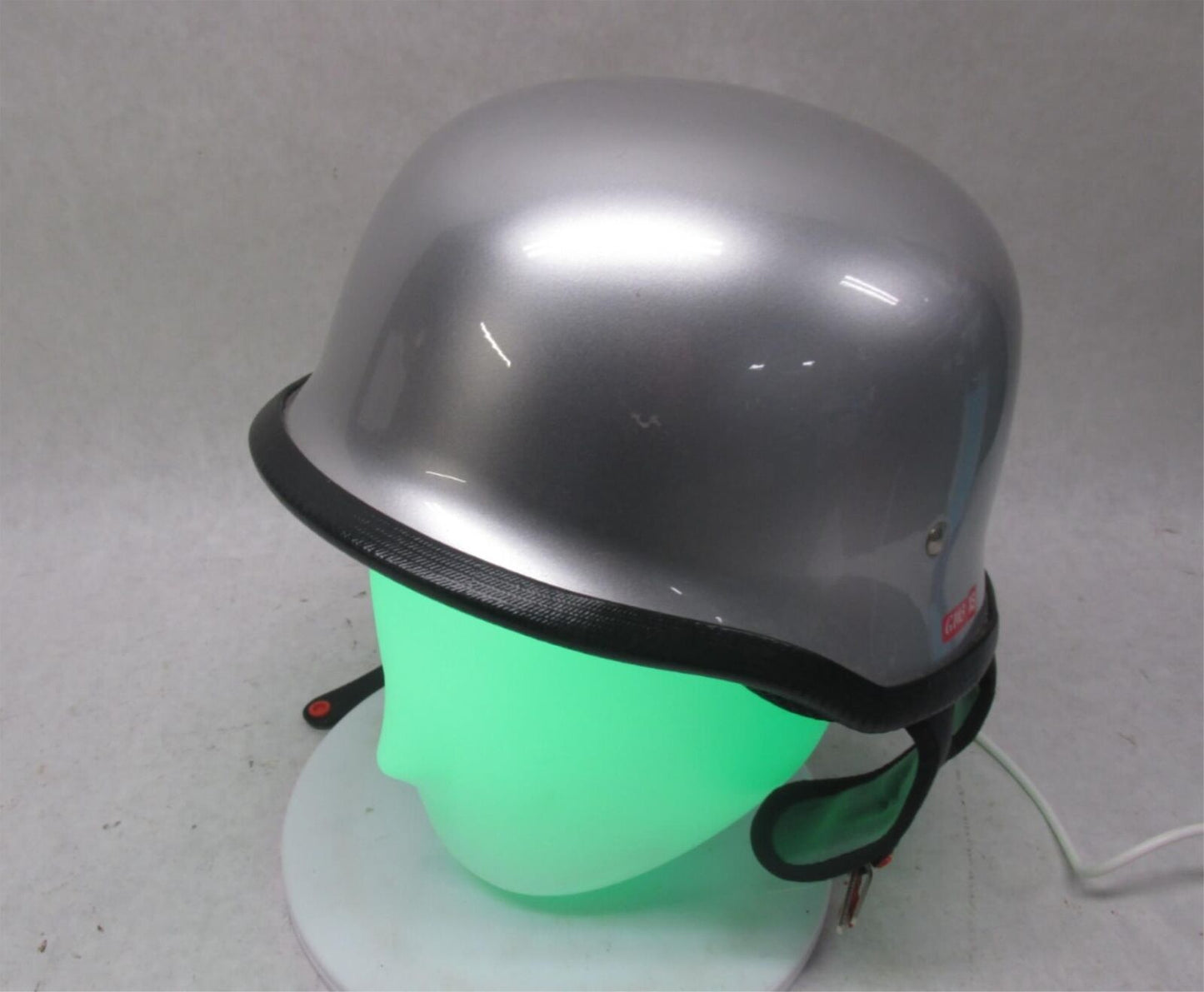 Outlaw Silver G103 Extra Small XS DOT Motorcycle Half Helmet