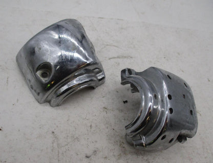 Harley Davidson Left Side Chrome Handlebar Switch Housing Top & Bottom
