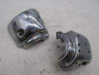 Harley Davidson Left Side Chrome Handlebar Switch Housing Top & Bottom