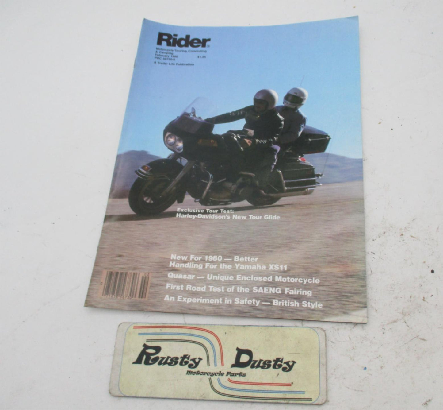 Rider Magazine Harley-Davidson New Tour Glide Motorcycle Manual Book Feb 1980