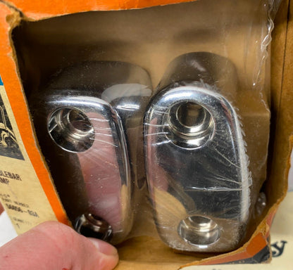 Harley Davidson Genuine Fat Handlebar Clamps Chrome 56056-03A