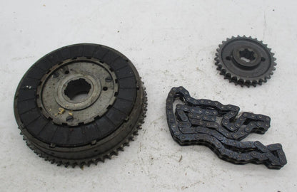 Triumph T140 70-4572 Clutch Basket Assembly & Chain w/ Clutch Hub Sprocket