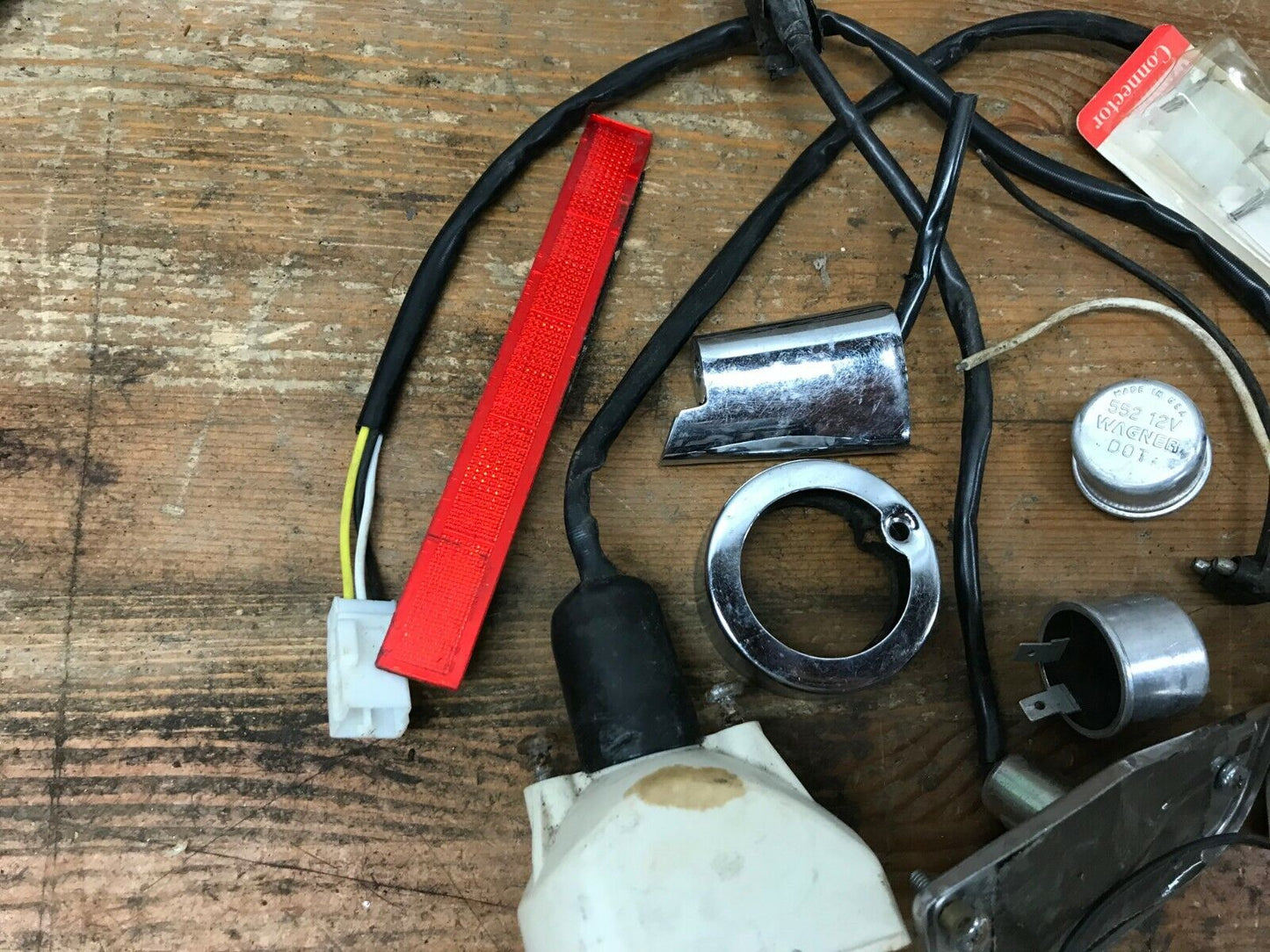 Mixed lot Harley Davidson Turn Signals Housing Blinker Wiring Parts  Lights