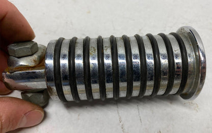 Harley Davidson Chrome Ribbed Single Rider Foot peg Highway Peg