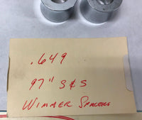 Wimmer Chrome Spacers W01-152 .649 Harley Chrome