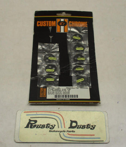 Lot of (8) Custom Chrome 12-728 Harley Davidson 4-Hole Viton Seals for Petcocks