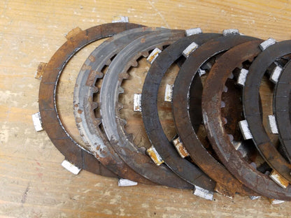 1986-1991 Honda 250R XR 400R 250R Clutch Plates Metal PRE owned Used.