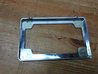 Harley Davidson chrome license plate frame Holder  Nice Condition