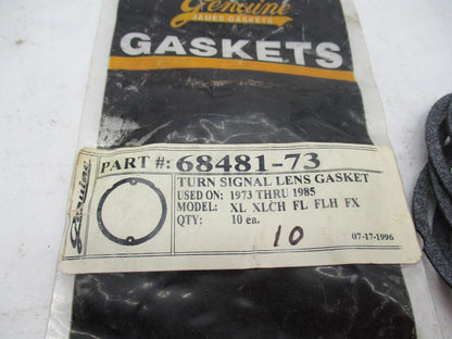 Lot of (11) Harley Davidson James Gaskets Turn Signal Lens Gaskets 68481-73