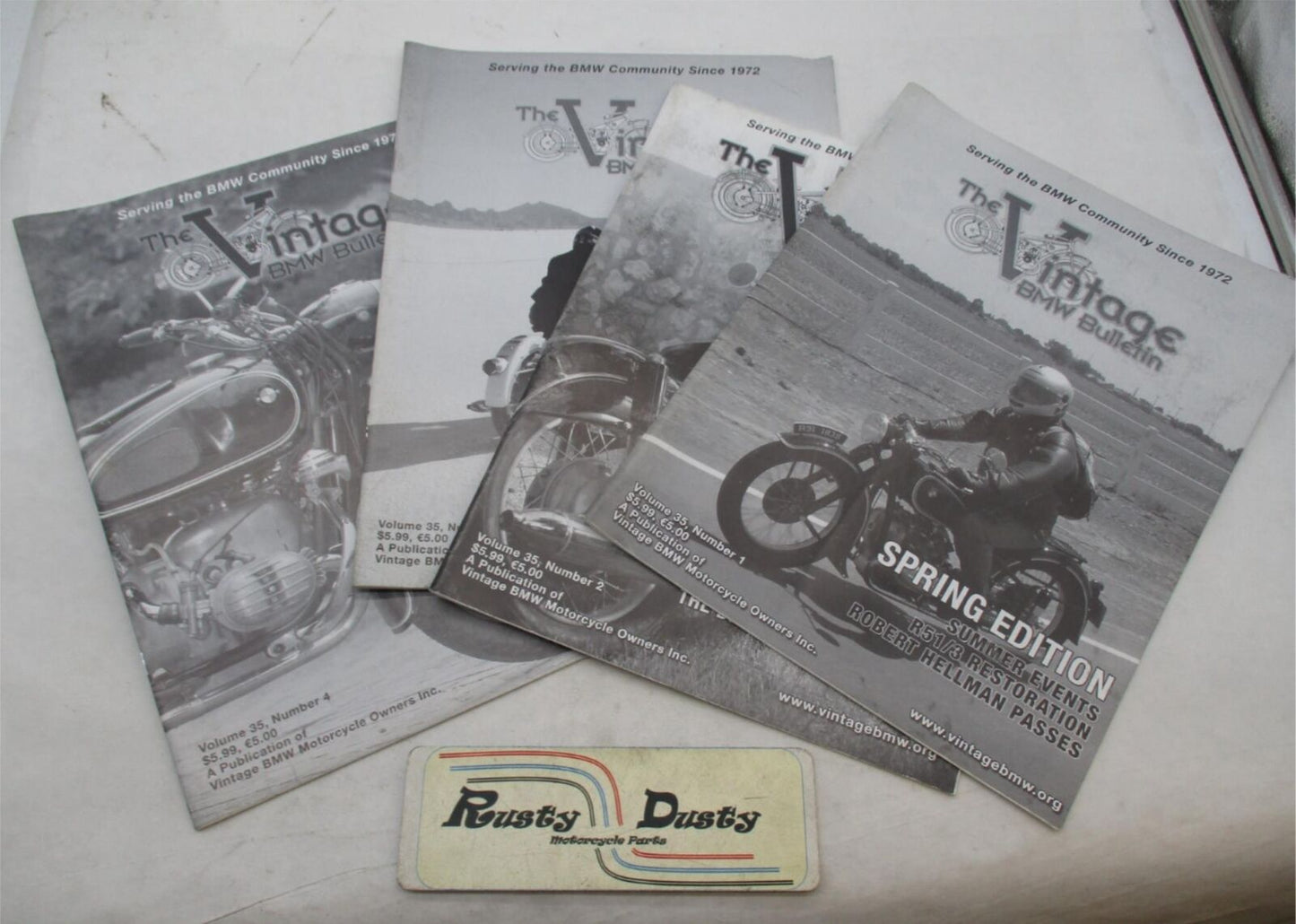 Complete Set of 4 The Vintage BMW Motorcycle Magazines Volume 35