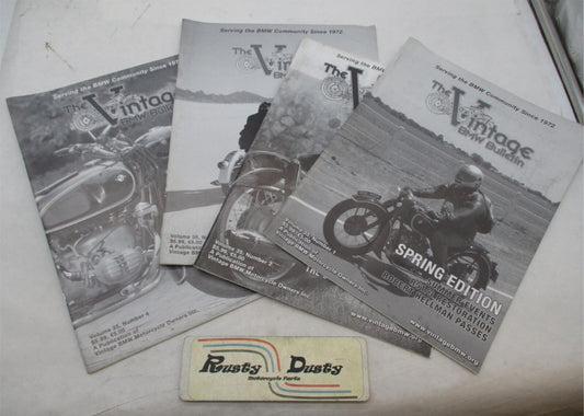 Complete Set of 4 The Vintage BMW Motorcycle Magazines Volume 35