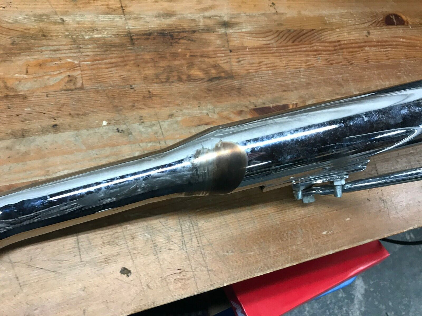 Harley Slash Cut Single Pipe Exhaust Shovelhead FX FXR Touring