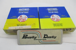 Harley Davidson NOS Hastings Replacement Piston Rings 6164 .010 +.010"