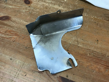 Shovelhead Exhaust Pipe Header Heat Shield Guard Chrome Used Curved