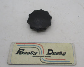 Vintage Motorcycle Enduro Trials Scrmabler Gas Fuel Tank Cap Cover Black