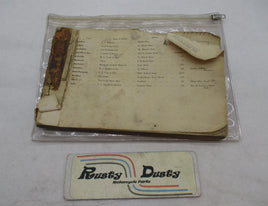 Vintage Origina Pre Unit BSA Parts List Book Manual - Missing Cover