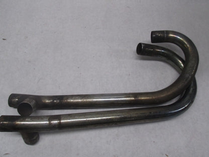 Pair of Vintage Moto Guzzi Motorcycle Exhaust Header Pipes