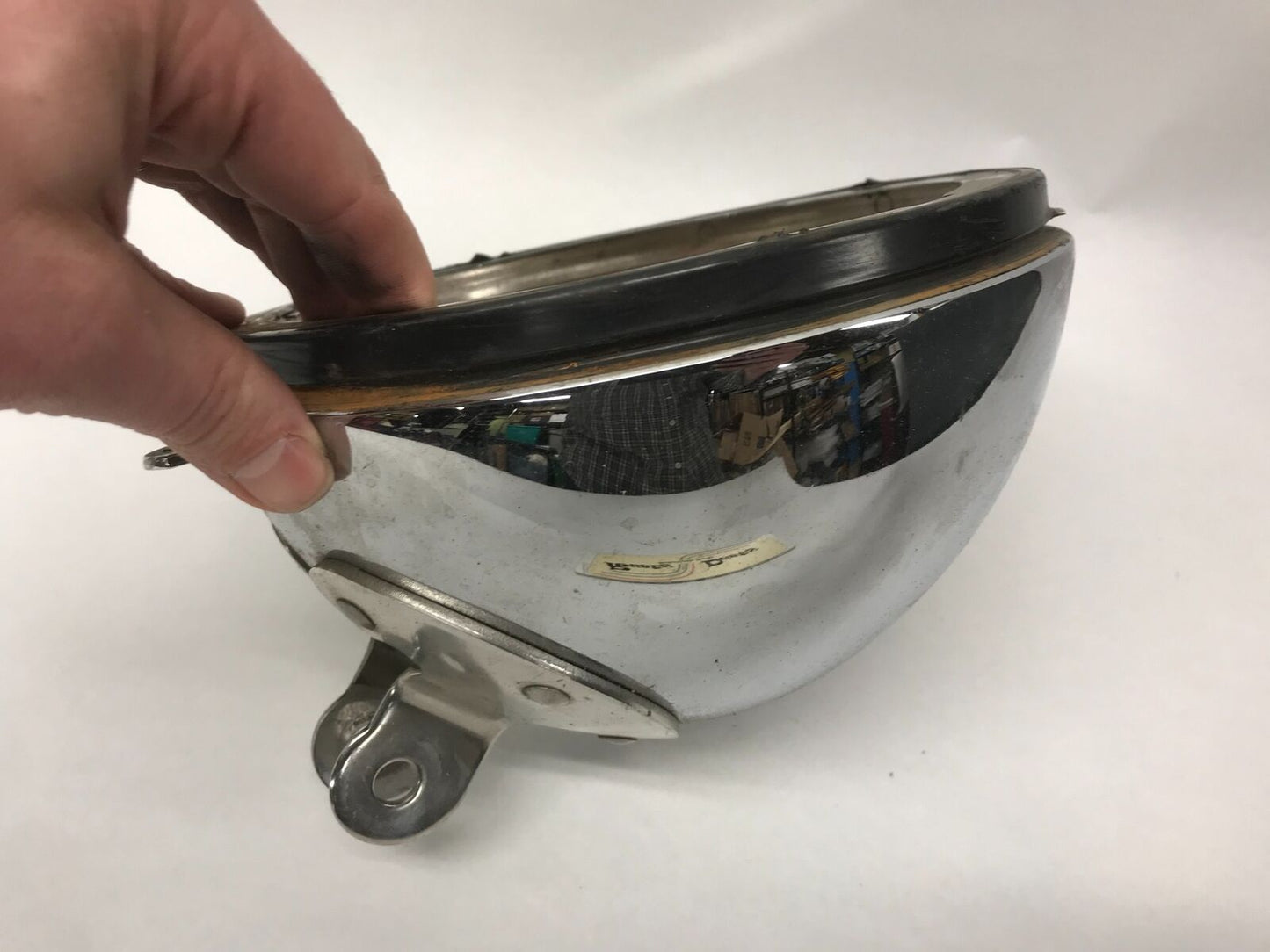 Harley Davidson 8" Chrome Headlight Bucket Assembly