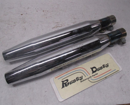 Harley Davidson Genuine Softail Screamin Eagle Mufflers 80410-01, 80409-01
