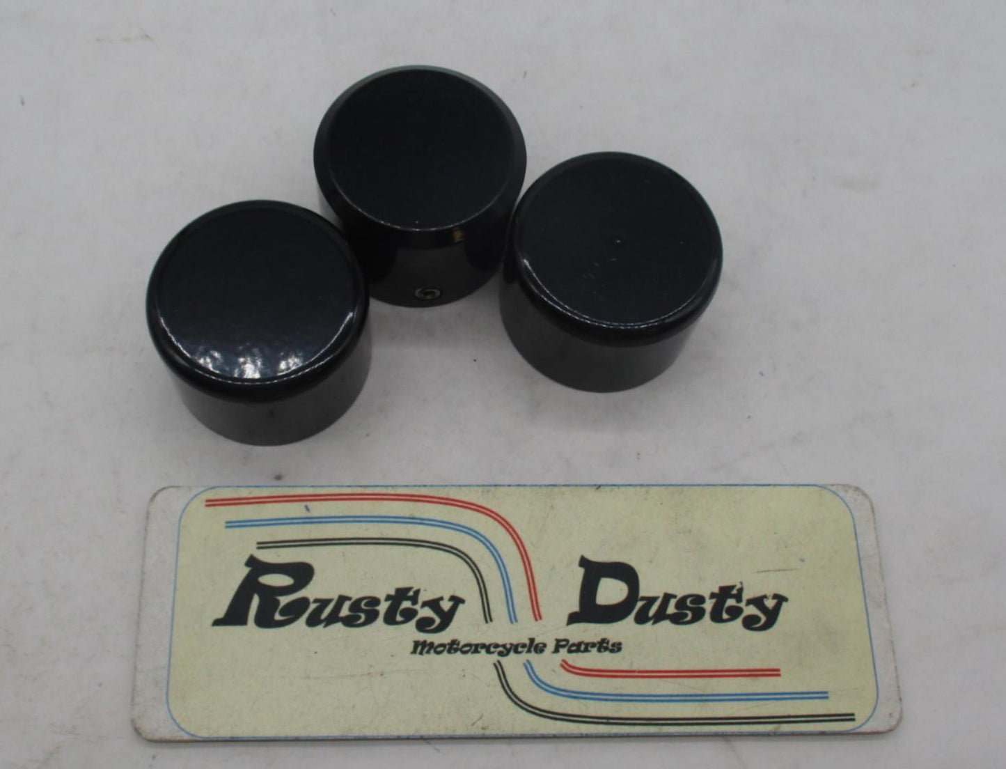 Mixed Lot of 3 Harley Davidson Gloss Black Axle Covers