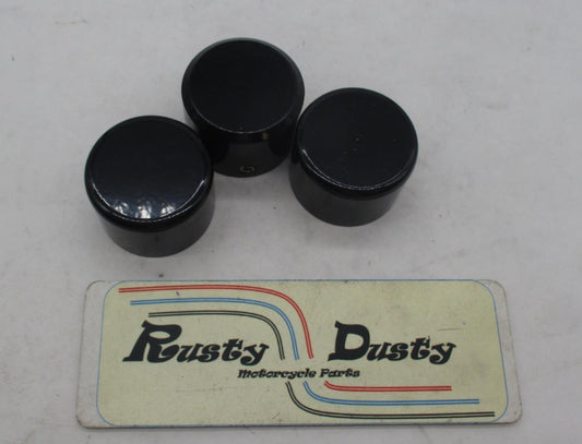 Mixed Lot of 3 Harley Davidson Gloss Black Axle Covers