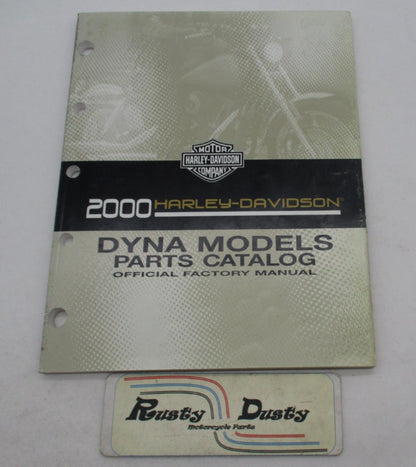 Harley Davidson Official 2000 Dyna Models Motorcycle Parts Catalog 99439-00