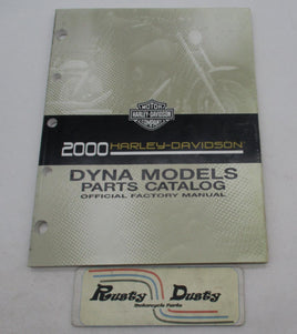 Harley Davidson Official 2000 Dyna Models Motorcycle Parts Catalog 99439-00