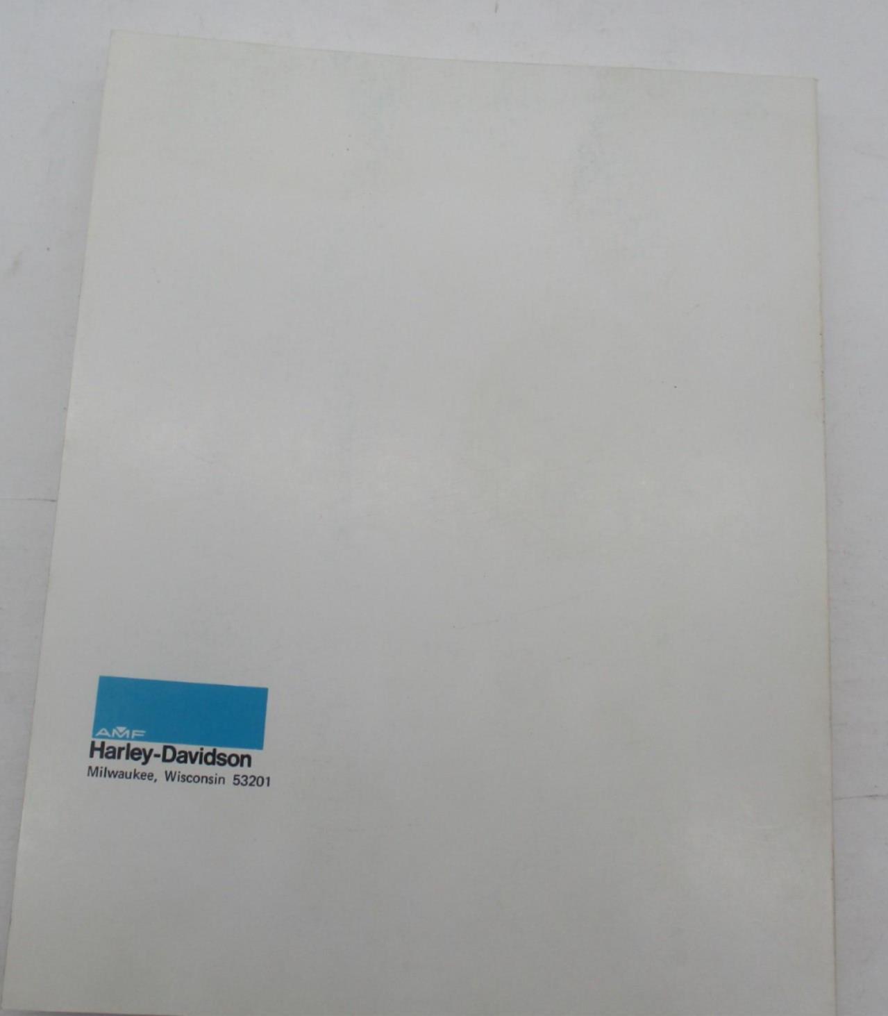 AMF Harley Davidson Parts Catalog Sportster XLH XLCH XLS-1000 1954-1981