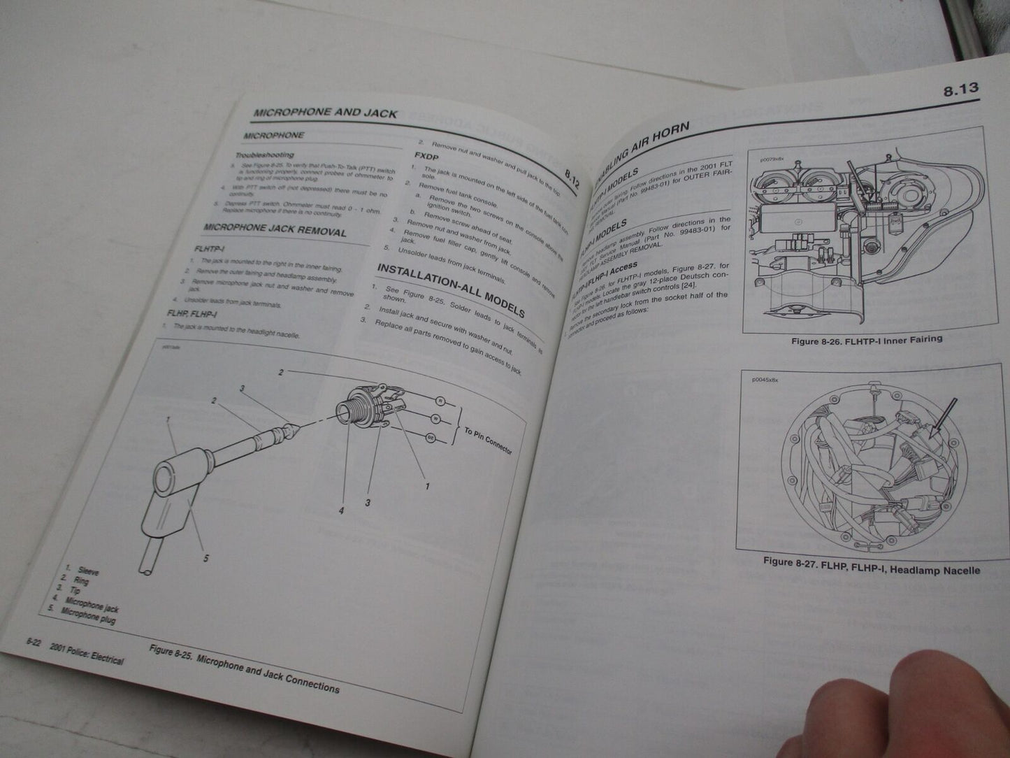 Harley Davidson Official 2001 Police Service Manual Supplement 99483-01SP
