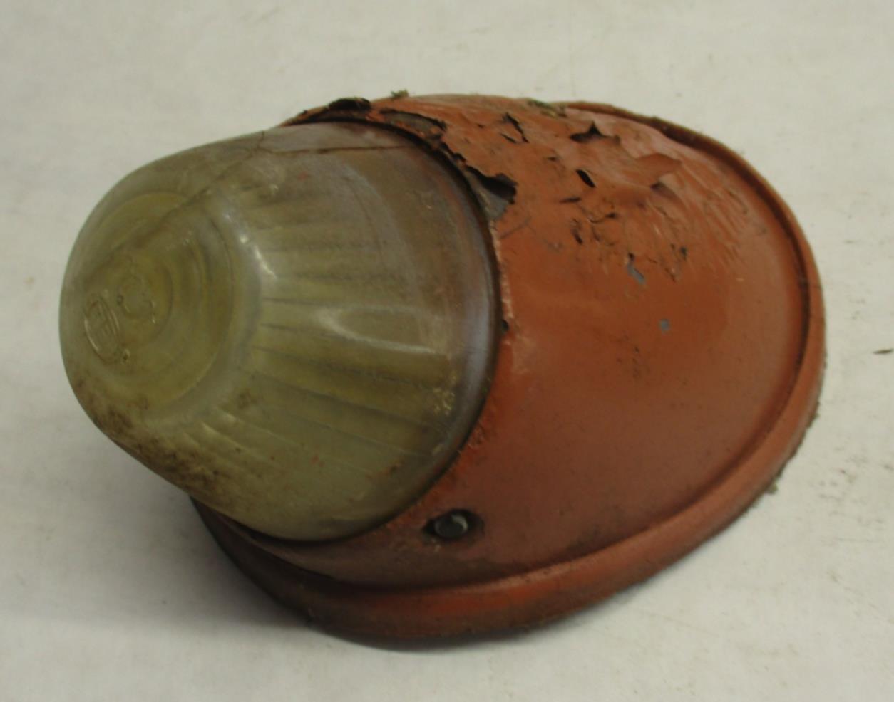 Set of Vintage Antique Hella Marker Fender Lights Housings Harley Automobile