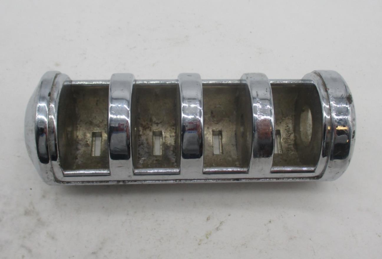 Harley Davidson Footpeg Slotted Chrome No Peg Rubber